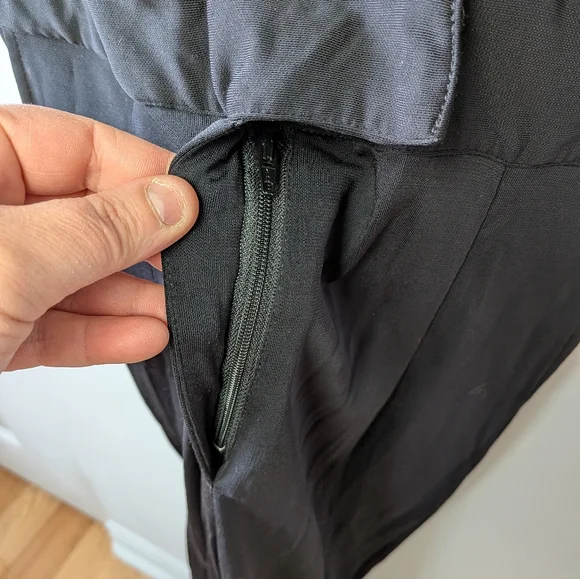 GANNI Marilyn Black Romper Sleeveless Size XS elegant Formal V Neck Feminine - Picture 6 of 16